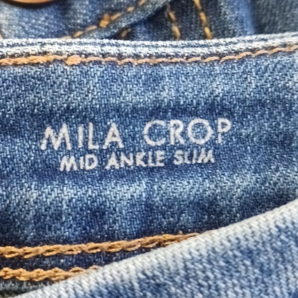 Fidelity Denim Mila Crop 9 Year Aged, Mid Rise Skinny Jeans, Size 31 - Picture 13 of 16